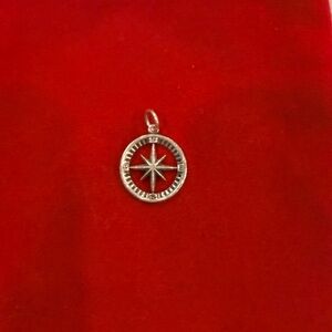 Sterling Silver Compass Pendant